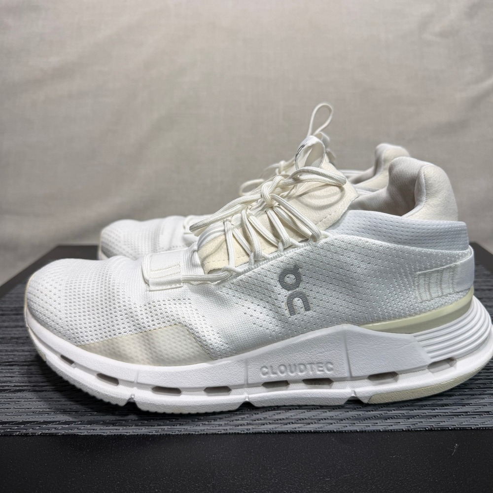 On Cloud Cloudnova Running Shoes - Womens Size 8 - White